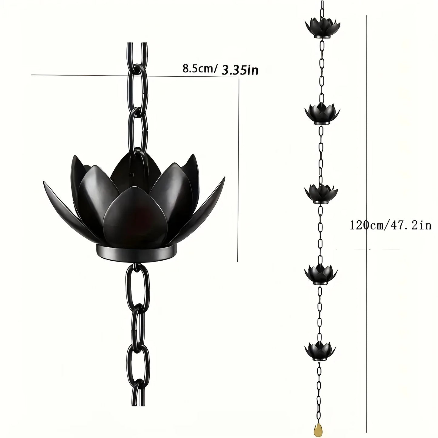 AquaFlow™ – Die Elegante Lotus-Regenkette