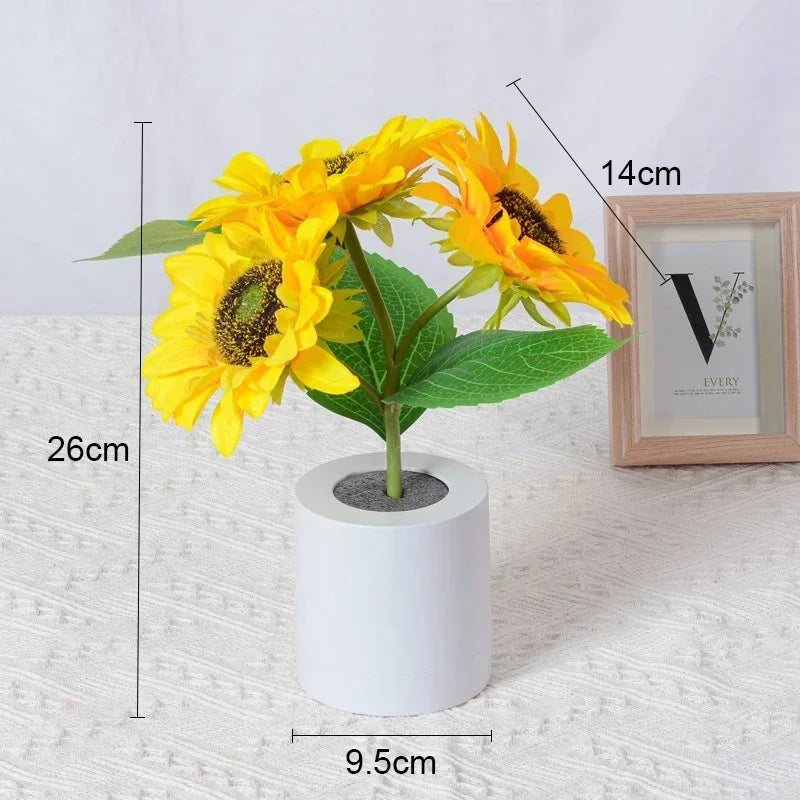 SunGlow™ – Die wiederaufladbare Sonnenblumenlampe