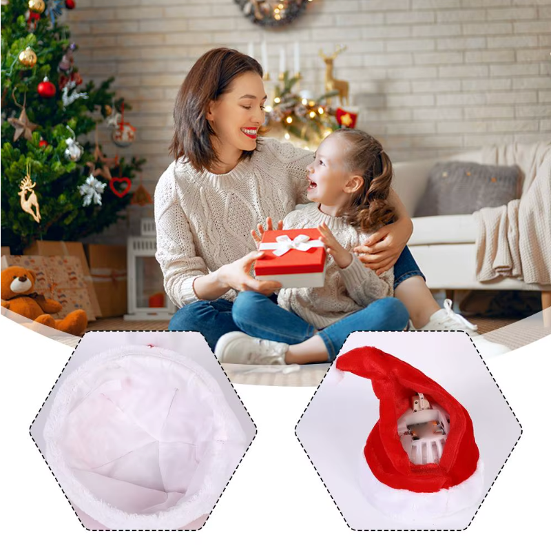 Singende Tanzende Weihnachtsmann Mütze