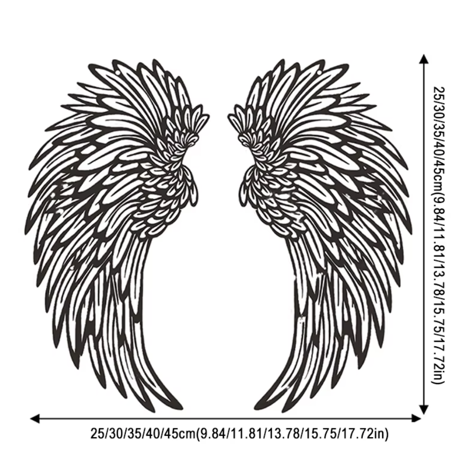 LED Engel Flügel Wandkunst - Tiefe & Eleganz