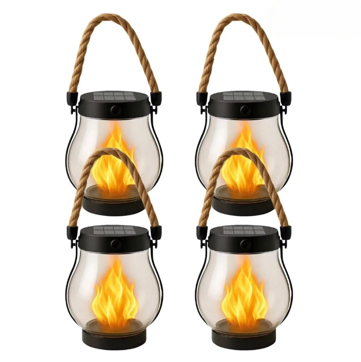 Flamora – Solar-Flammenlaterne für Garten & Terrasse