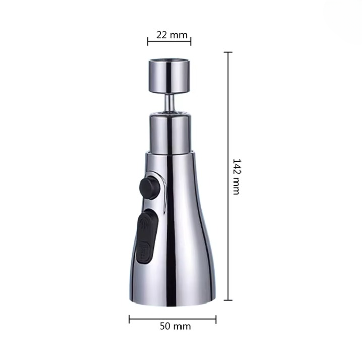 AquaFlex™ 3-in-1 – 720° Hochdruck-Hahnaufsatz