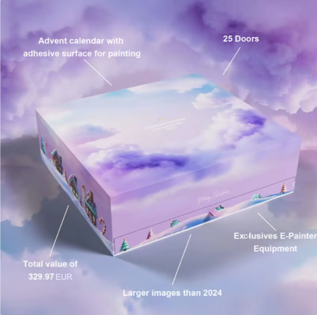 Diamantmalerei-Adventskalender 2025 XXL
