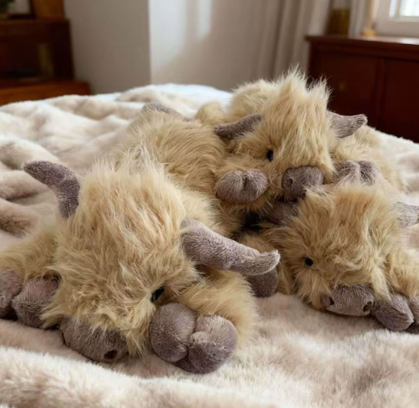 Gewichtete Kuh-Plüschfigur