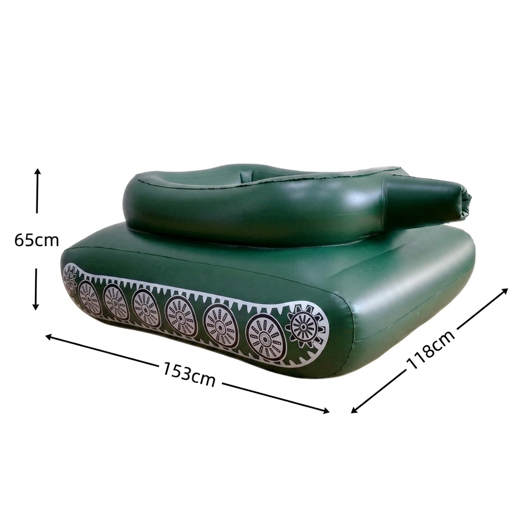 Tankido – afmetingen 153 x 118 x 65 cm
