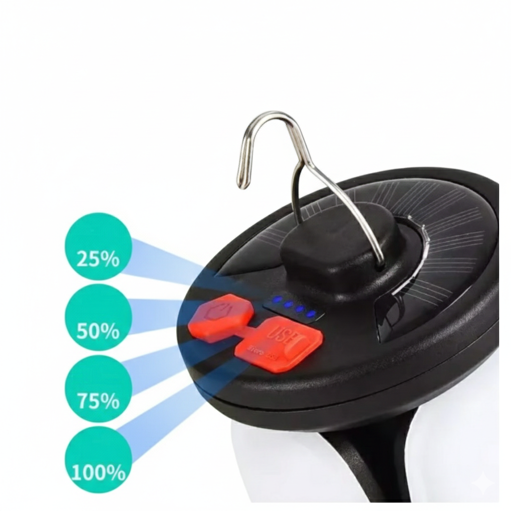 SolarSphere™ Pro – Die ultimative 360° Solar-Outdoorlampe