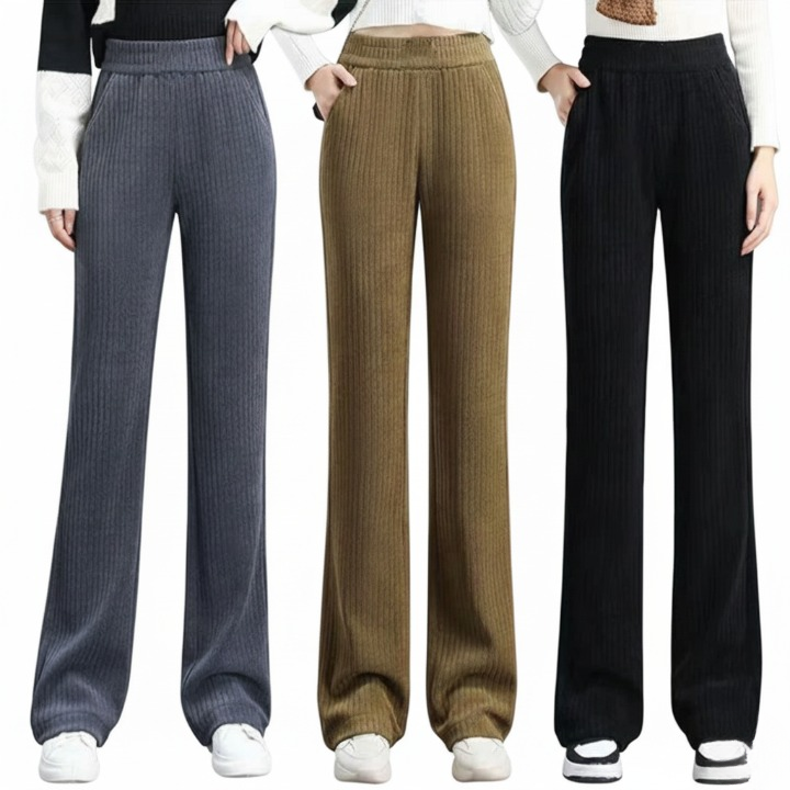 Bequeme Fleecehose mit weitem Bein