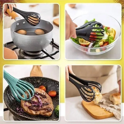 KitchenHero™ 3-in-1 – Schneebesen, Küchenzange & Greifer