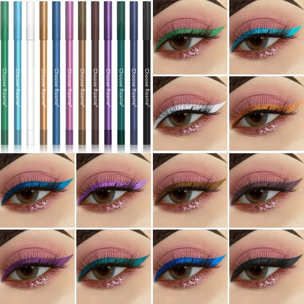 Vivelume – 12-teiliges Glitzer-Eyeliner-Set