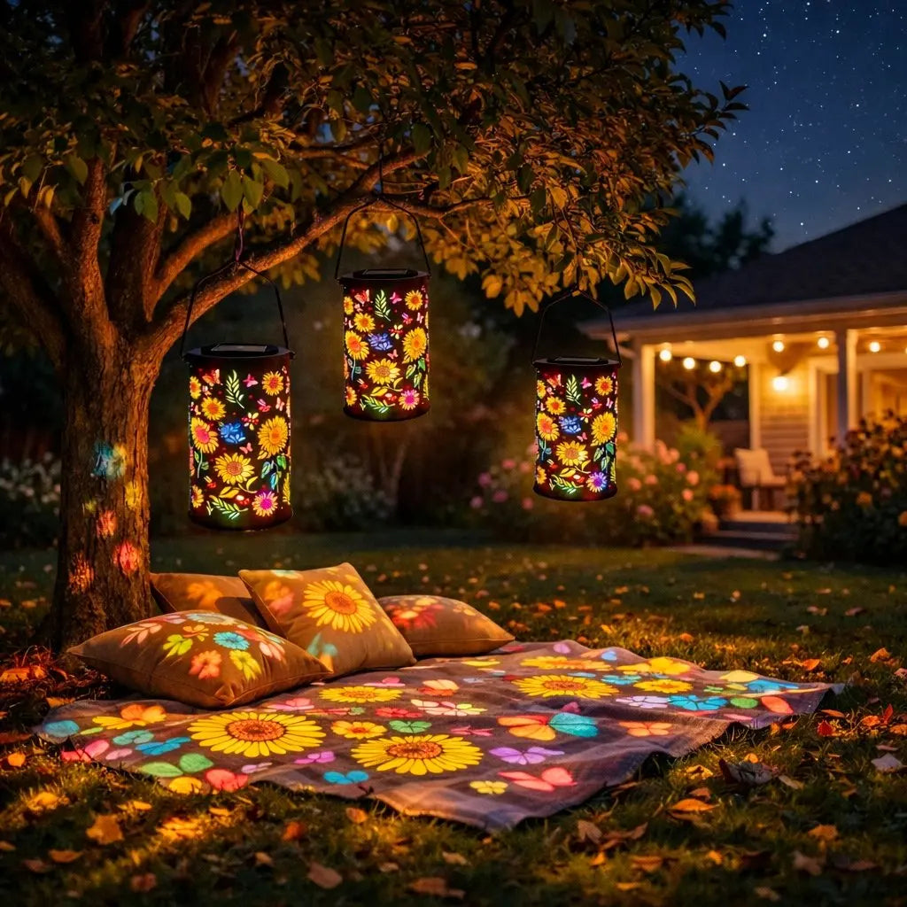 BloomLight™ – Die Kunstvolle Sonnenblumen-Solar-Laterne