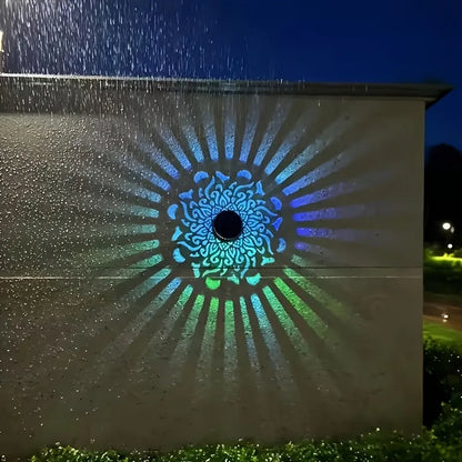 MandalaGlow™ – Solar Wandlampe