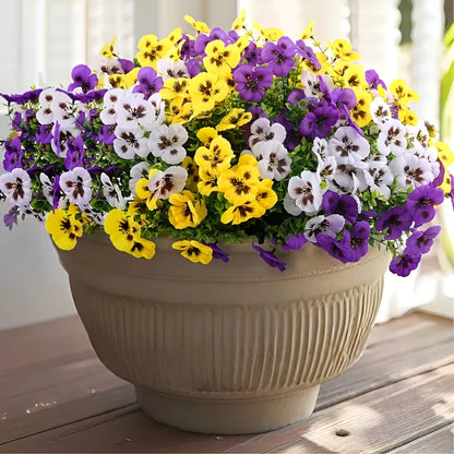 VividPansy™ – Realistische Kunst-Stiefmütterchen im 12er-Set