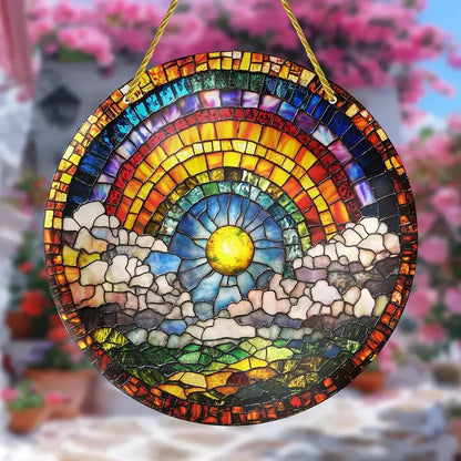 VividGlass – Handgefertigter Buntglas-Sonnenfänger
