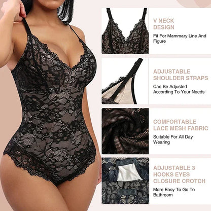 LaceAura™ – Der elegante Spitzen-Bodysuit