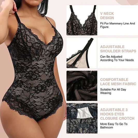 LaceAura™ – Der elegante Spitzen-Bodysuit