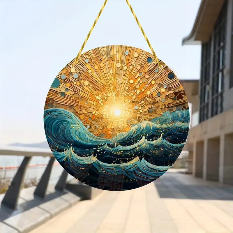 VividGlass – Handgefertigter Buntglas-Sonnenfänger