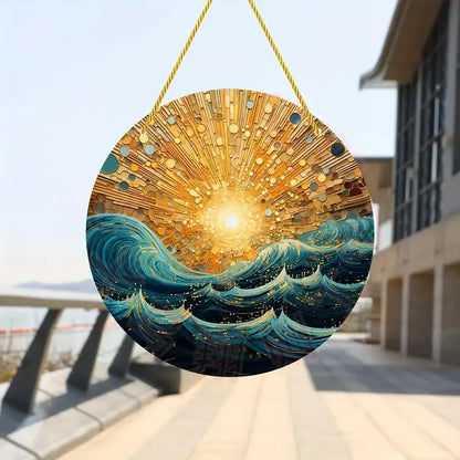 VividGlass – Handgefertigter Buntglas-Sonnenfänger