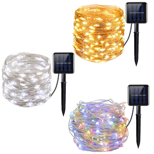 SolarGlow Copper – Wetterfeste Solar-Lichterkette mit 8 Modi