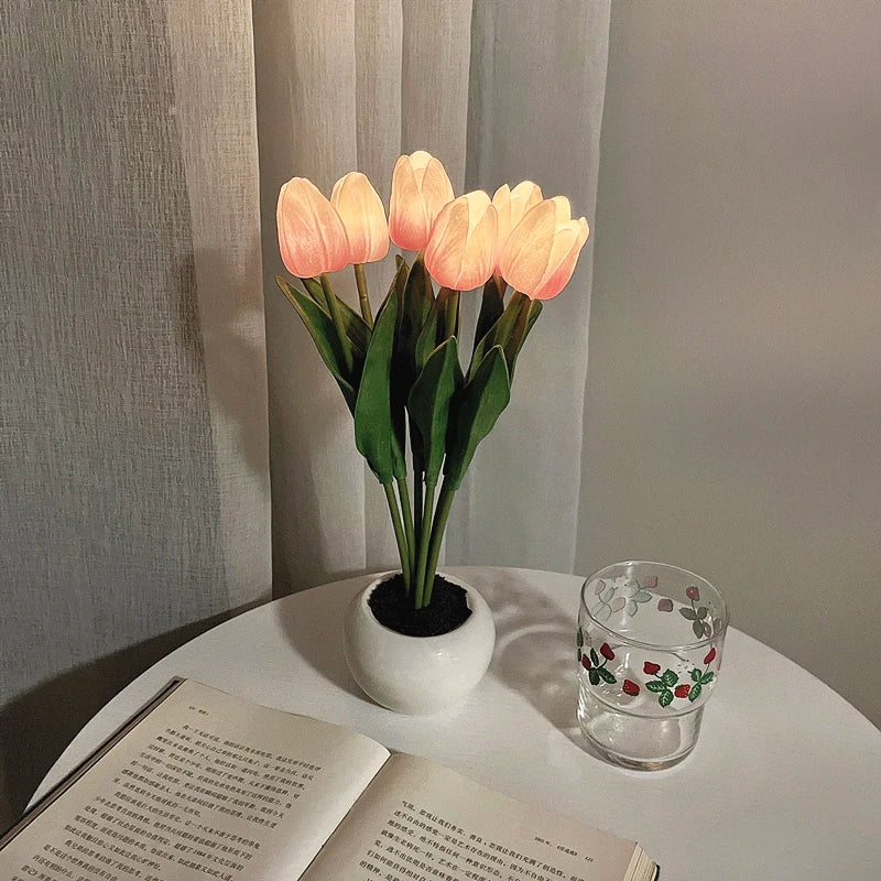 TulipGlow™ – Die magische LED-Tulpen-Nachtlampe