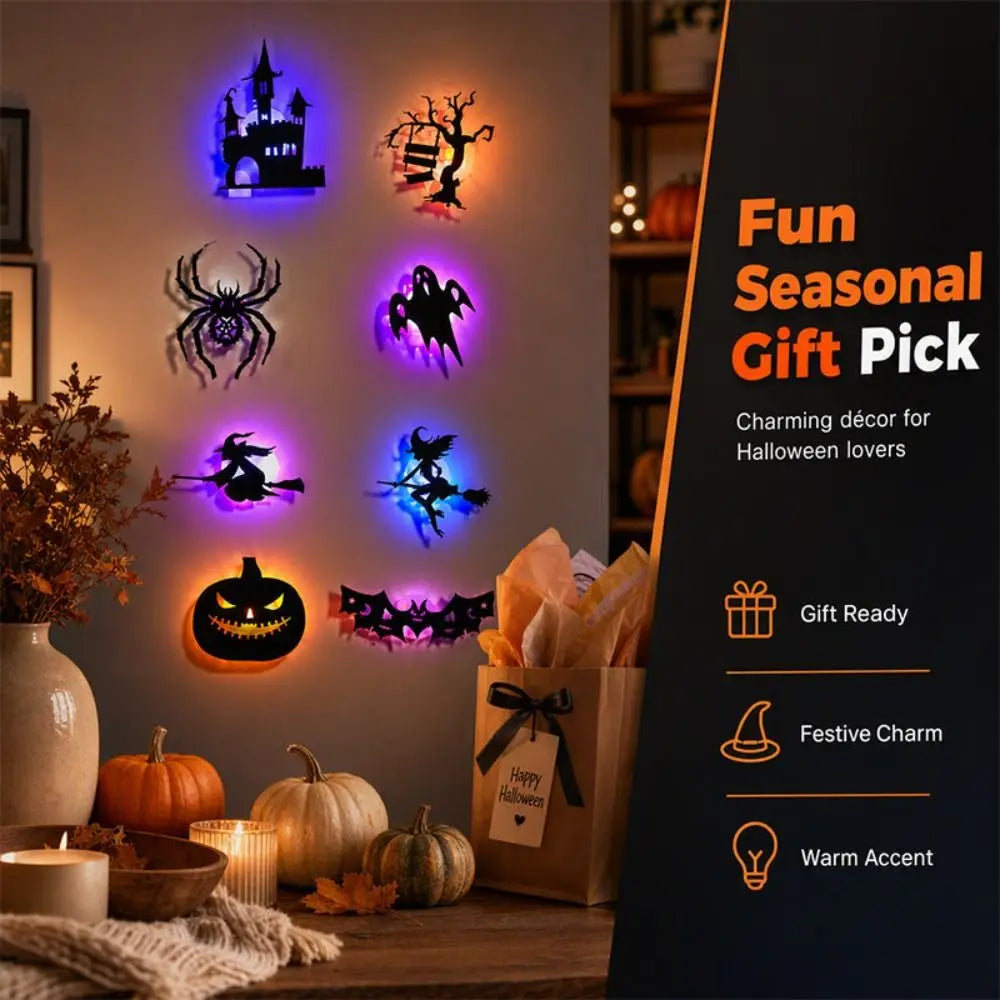 Spookala – Beleuchtete Halloween-Wandsticker