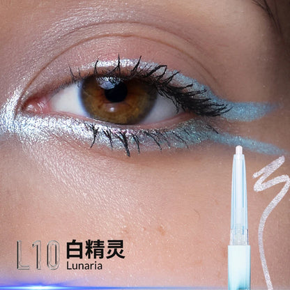 Kaleidos Automatic Gel Pencil Waterproof Eyeliner Chameleon Colour Long Wear Glitter Metallic Waterproof Eye Liner Pen Makeup