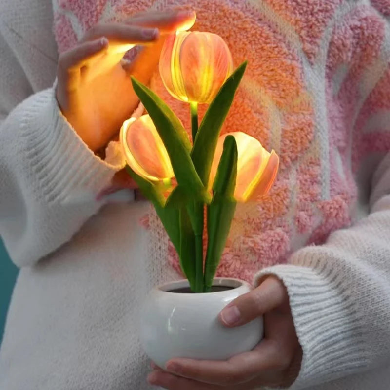 TulipGlow™ – Die magische LED-Tulpen-Nachtlampe