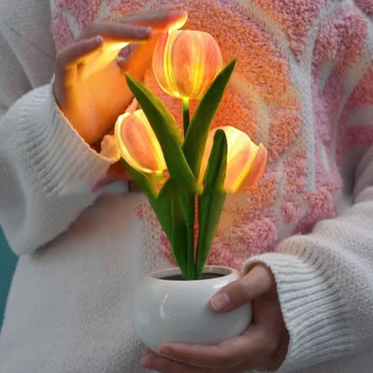 TulipGlow™ – Die magische LED-Tulpen-Nachtlampe