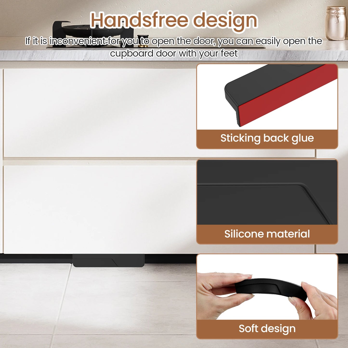 StepOpen – Die freihändige Fußöffnung für Schranktüren