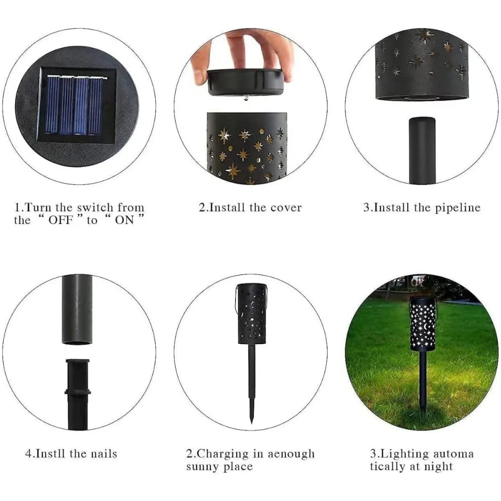 CelestialGlow™ – 3-in-1 Solar-Gartenleuchte 2 Stück