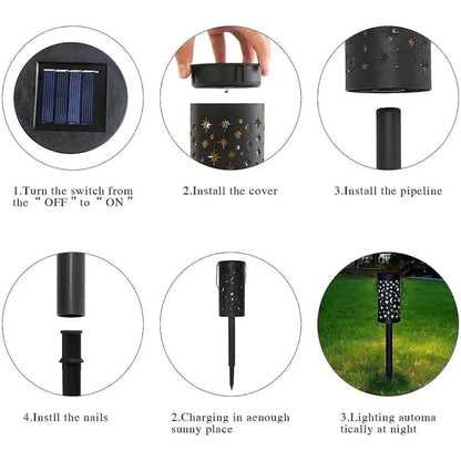 CelestialGlow™ – 3-in-1 Solar-Gartenleuchte 2 Stück