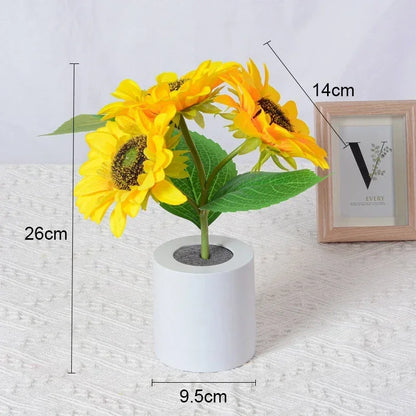 SunGlow™ – Die wiederaufladbare Sonnenblumenlampe