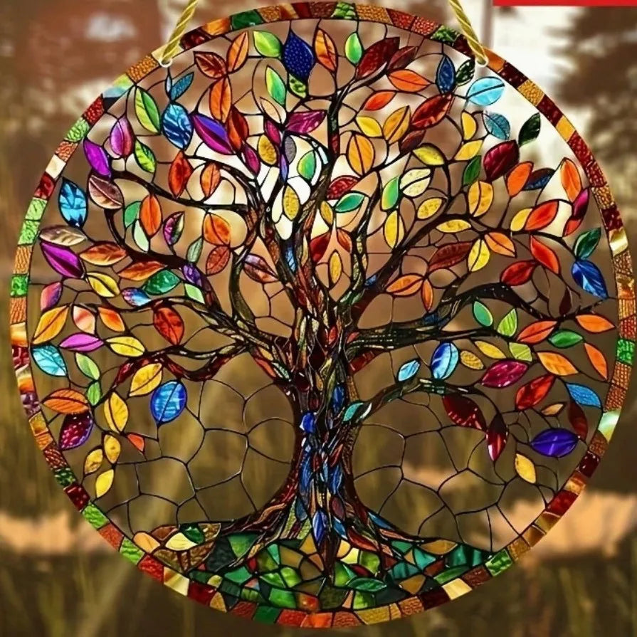 VividGlass – Handgefertigter Buntglas-Sonnenfänger
