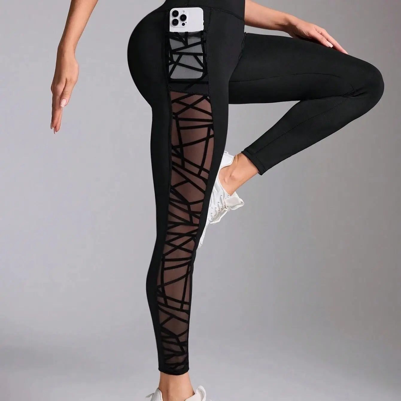 AuraShape™ – Die Herz-Mesh Leggings