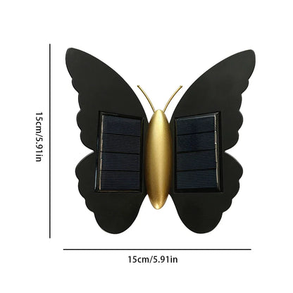 Schmetterling Solar-Wandleuchte