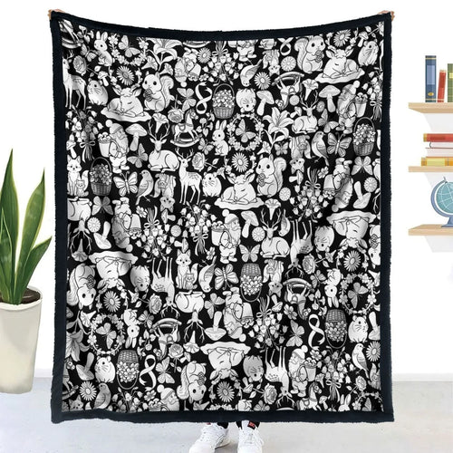 Pintolia Kuscheldecke, Waldtiere-Motiv