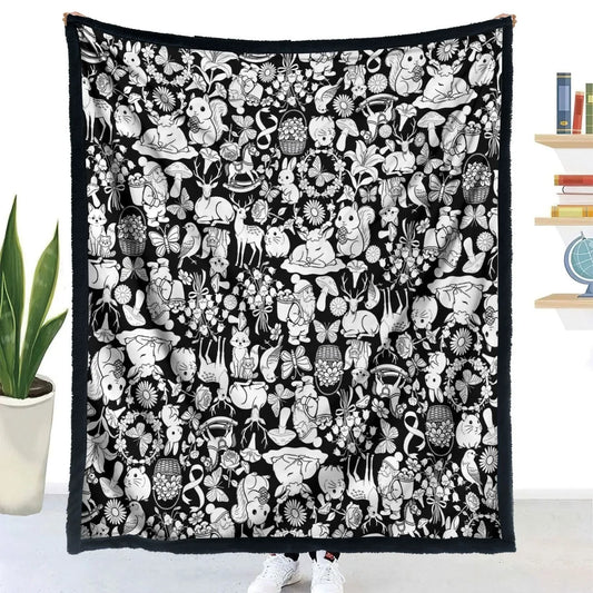 Pintolia Kuscheldecke, Waldtiere-Motiv
