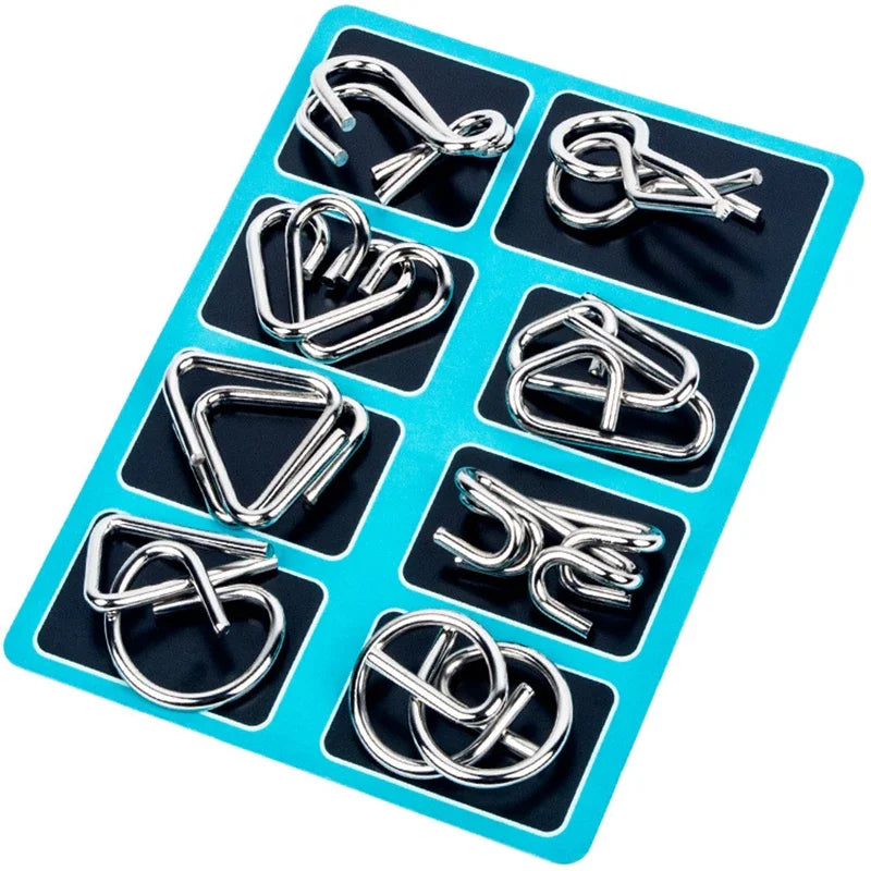 Grips – Metall-Knobelpuzzle Set (8-teilig)