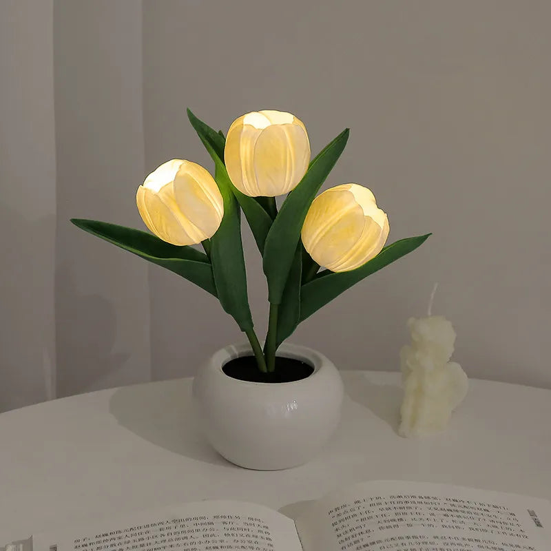 TulipGlow™ – Die magische LED-Tulpen-Nachtlampe