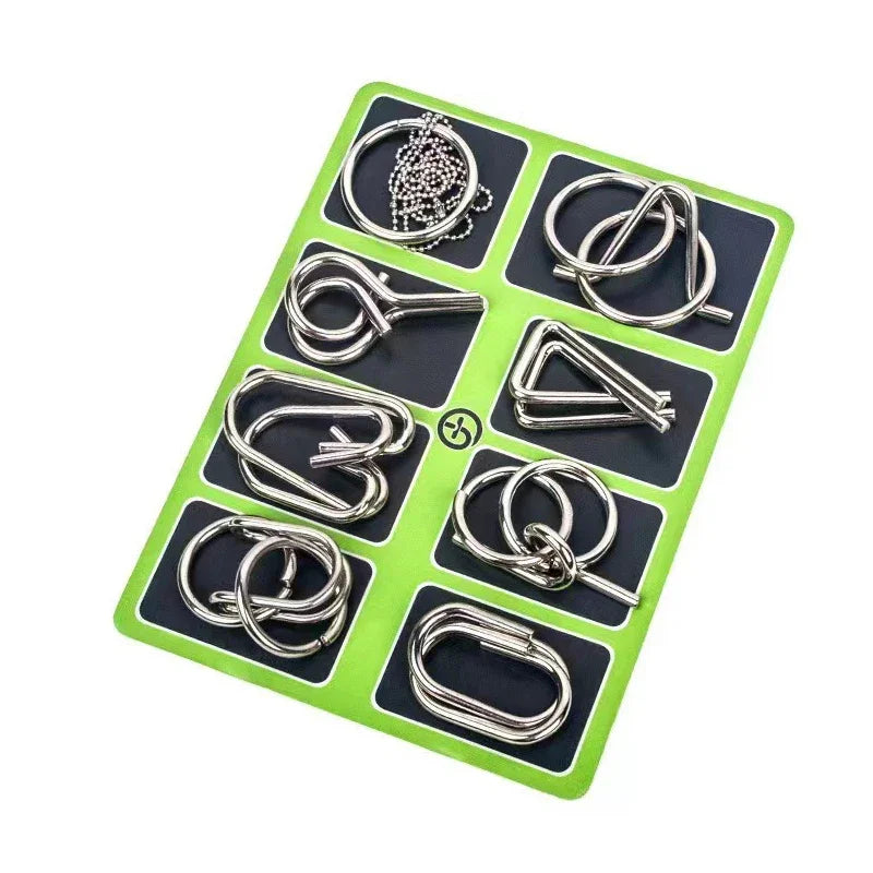 Grips – Metall-Knobelpuzzle Set (8-teilig)