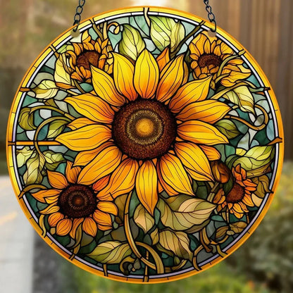 VividGlass – Handgefertigter Buntglas-Sonnenfänger