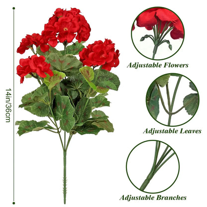 TerraCotta Glow™ – Premium Kunst-Geranien