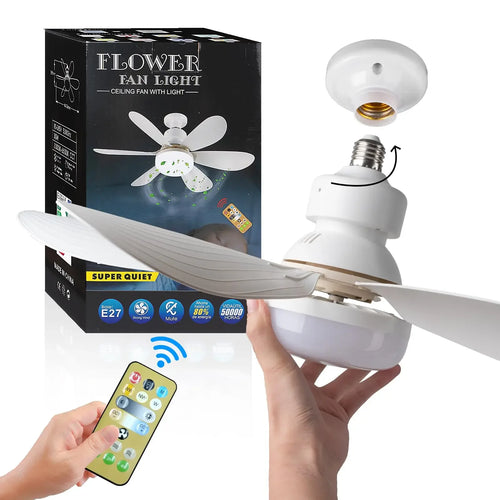 AirGlow™ – 2-in-1 Deckenventilator mit LED-Lampe und Fernbedienung