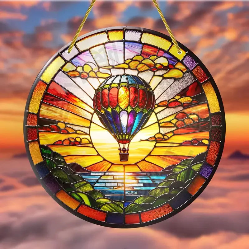 VividGlass – Handgefertigter Buntglas-Sonnenfänger