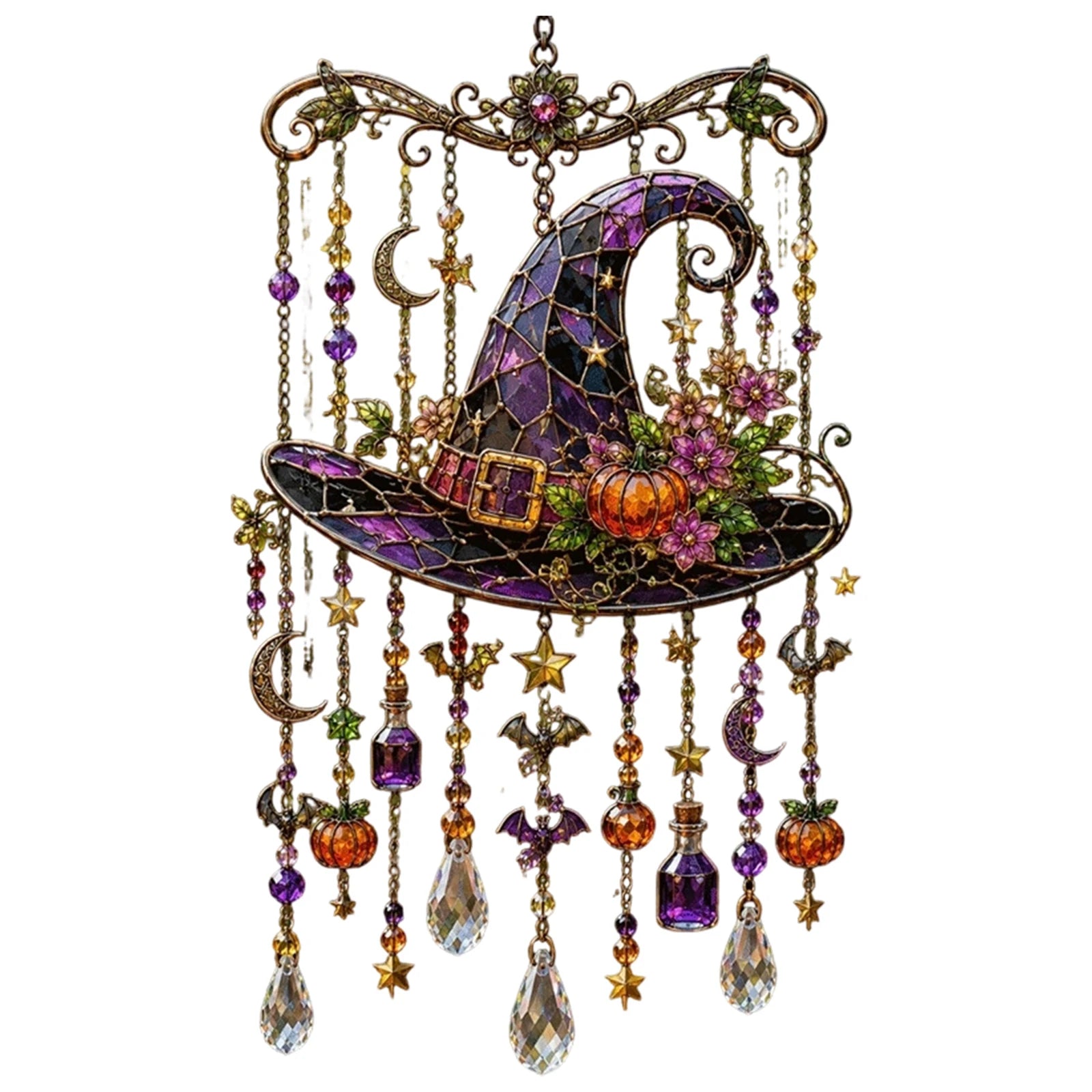 Hexara Halloween-Fensterdeko Design Hexenhut