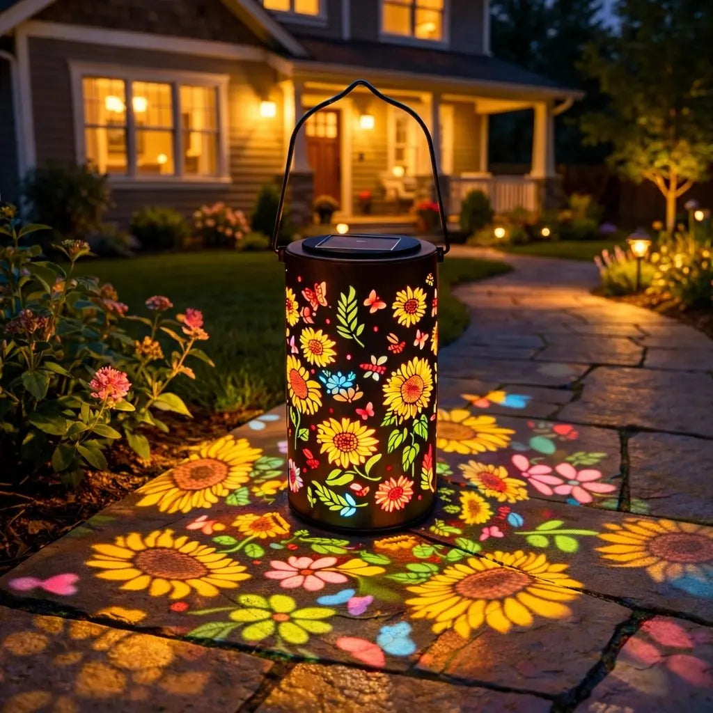 BloomLight™ – Die Kunstvolle Sonnenblumen-Solar-Laterne