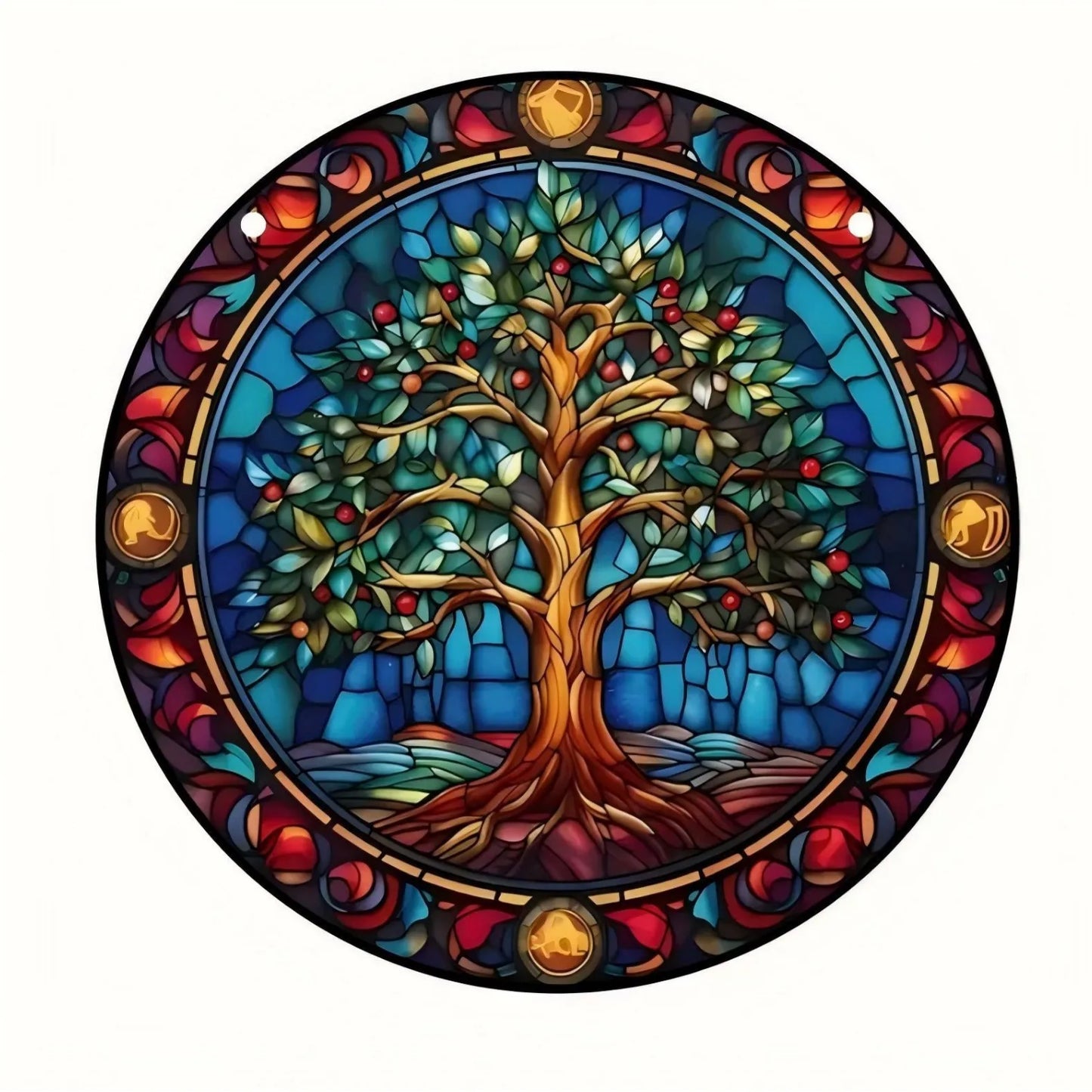 VividGlass – Handgefertigter Buntglas-Sonnenfänger