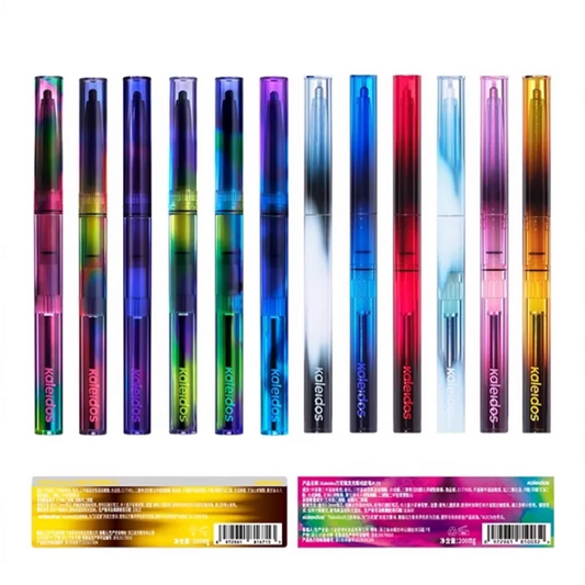 Kaleidos Automatic Gel Pencil Waterproof Eyeliner Chameleon Colour Long Wear Glitter Metallic Waterproof Eye Liner Pen Makeup