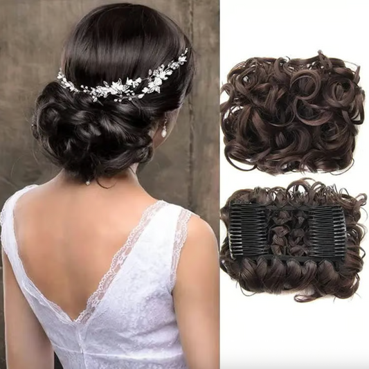 Haarteil - Messy Curly Dish Bun