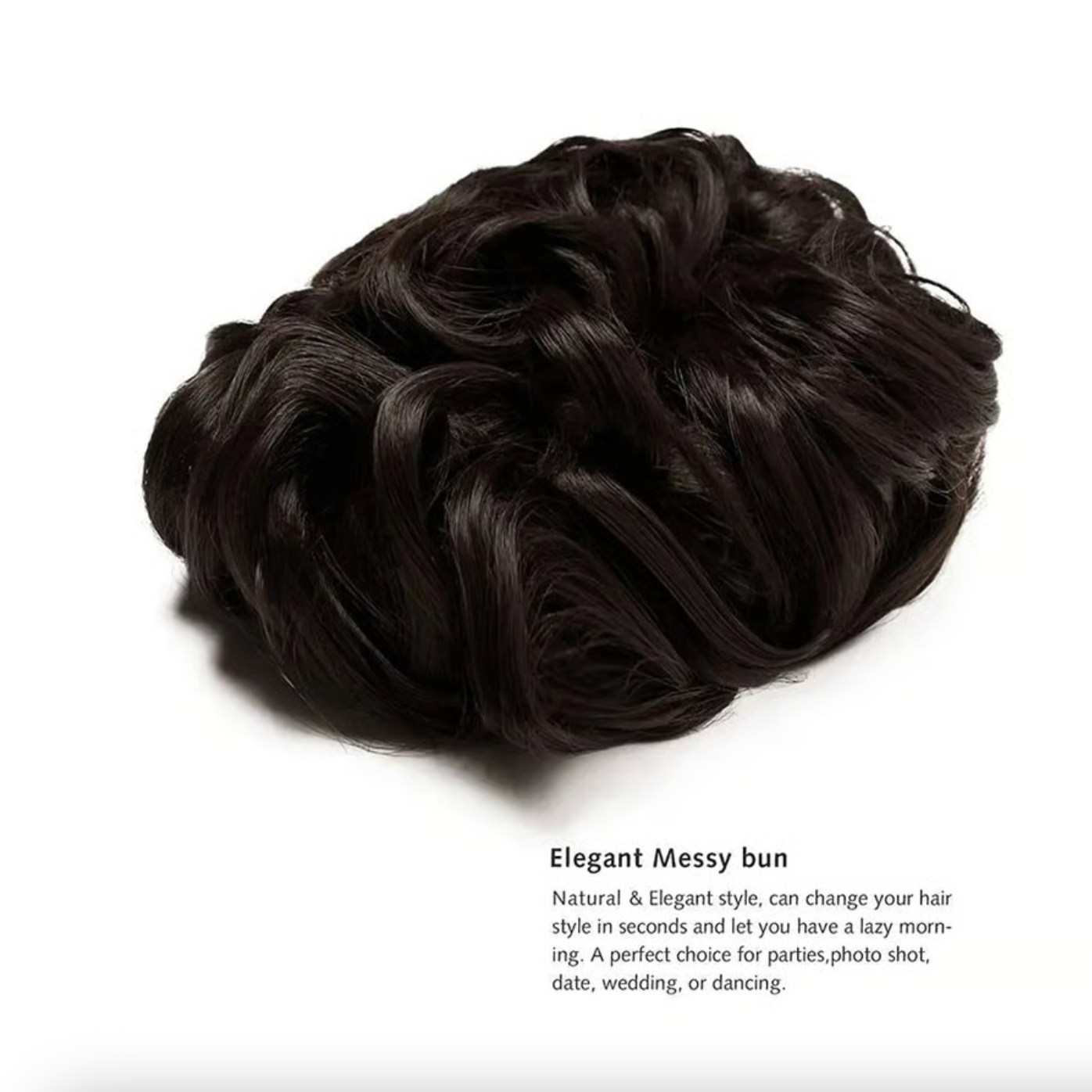 Haarteil - Messy Curly Dish Bun