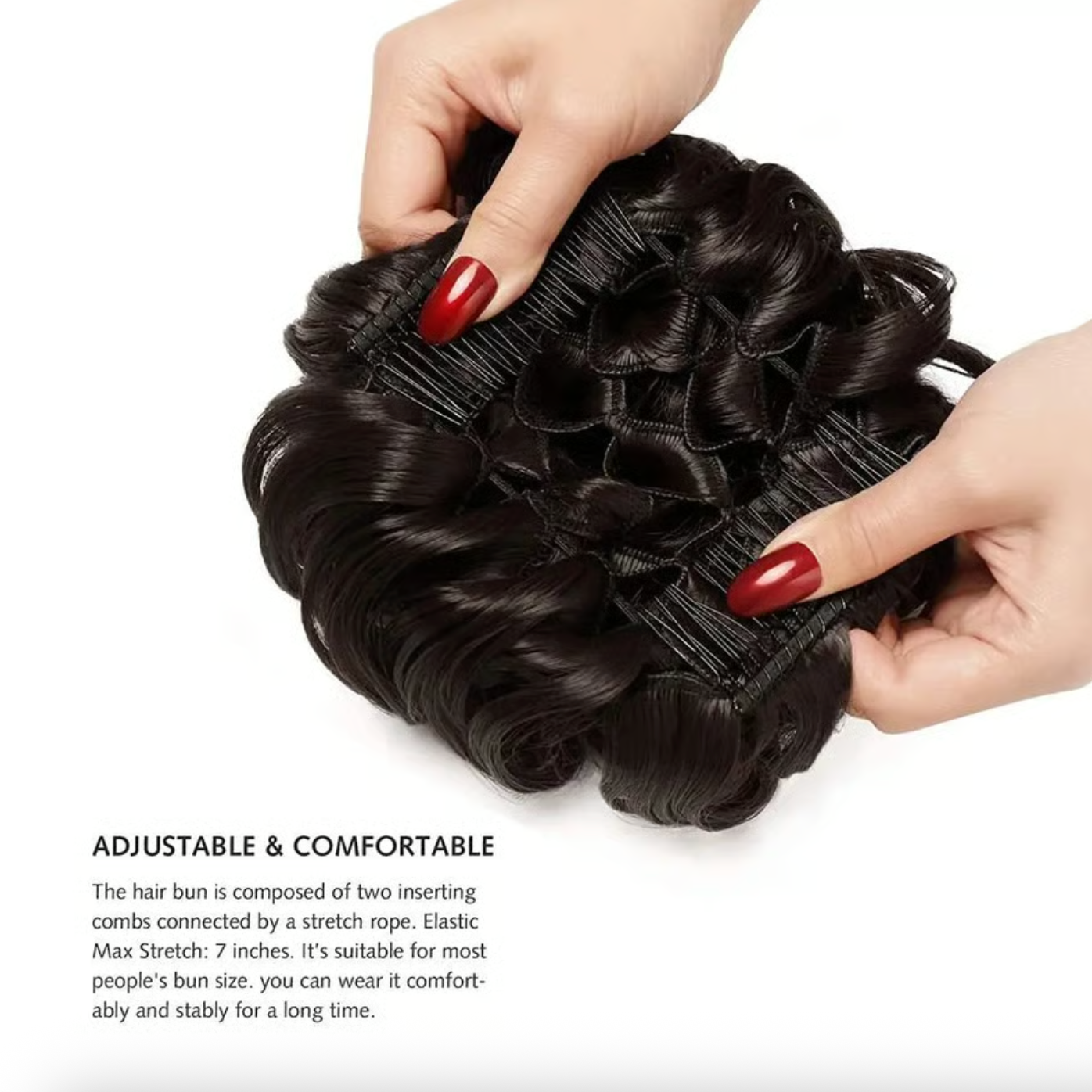 Haarteil - Messy Curly Dish Bun